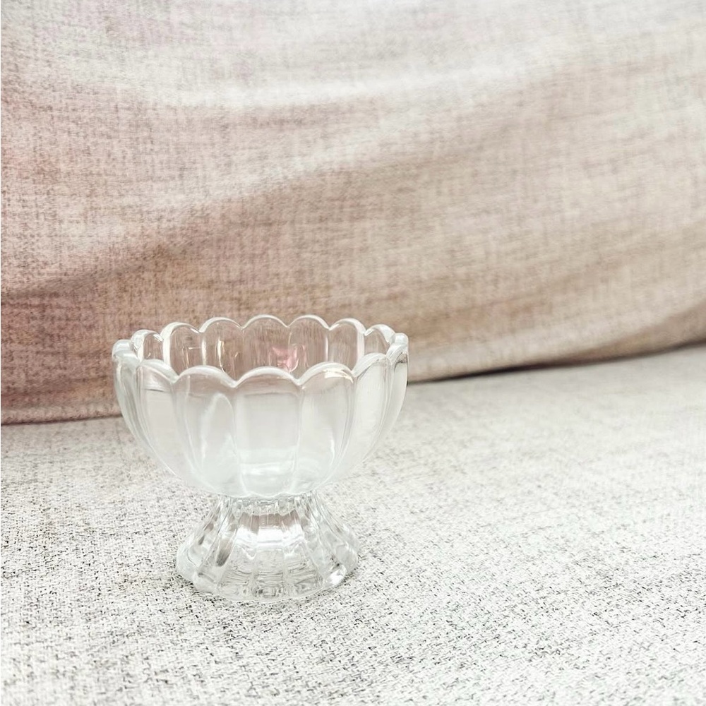 Crystal Tulip Pedestal Ice Cream Dish/Bowl